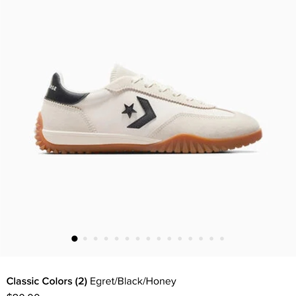 Unisex Converse Off-White and Navy Sneakers